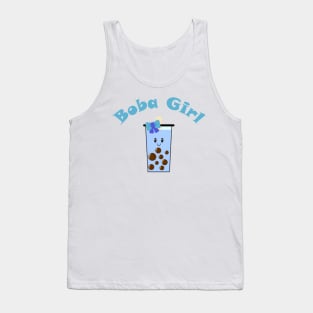 Boba Girl in Blue Tank Top